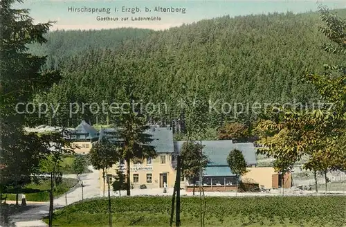 AK / Ansichtskarte Hirschsprung Gasthaus zur Ladenmuehle Hirschsprung