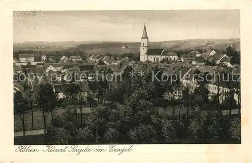 AK / Ansichtskarte Sayda Kirche Panorama Sayda