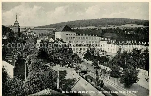 AK / Ansichtskarte Oberschlema_Erzgebirge Radiumbad Stadtansicht Oberschlema_Erzgebirge