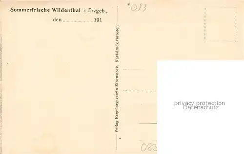 AK / Ansichtskarte Wildenthal_Eibenstock Panorama Wildenthal_Eibenstock