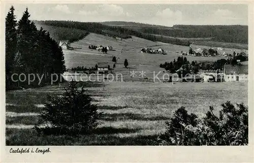 AK / Ansichtskarte Carlsfeld_Erzgebirge Panorama Carlsfeld Erzgebirge