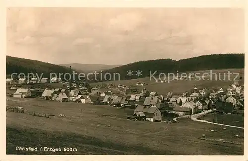AK / Ansichtskarte Carlsfeld_Erzgebirge Panorama Carlsfeld Erzgebirge