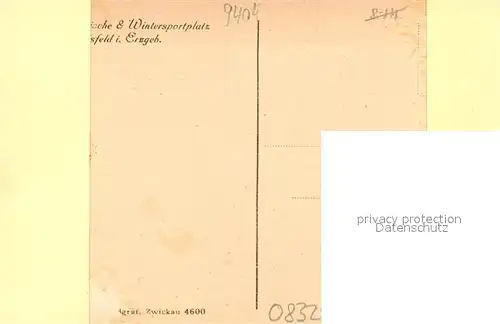 AK / Ansichtskarte Carlsfeld_Erzgebirge Panorama Kirche Carlsfeld Erzgebirge