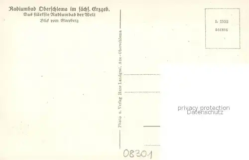 AK / Ansichtskarte Oberschlema_Erzgebirge Panorama Oberschlema_Erzgebirge