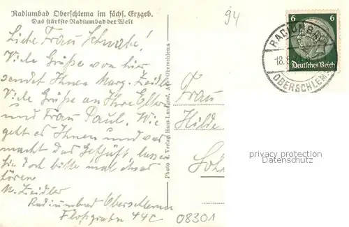 AK / Ansichtskarte Oberschlema_Erzgebirge Panorama Oberschlema_Erzgebirge