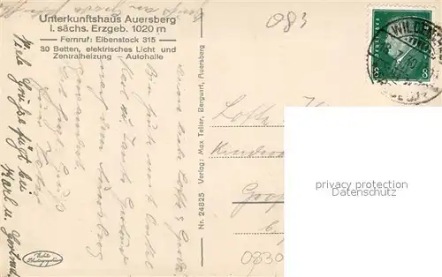 AK / Ansichtskarte Wildenthal_Eibenstock Blick vom Auersberg Wildenthal_Eibenstock