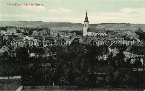 AK / Ansichtskarte Sayda Panorama Sayda