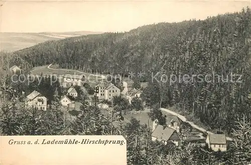 AK / Ansichtskarte Hirschsprung Lademuehle Hirschsprung