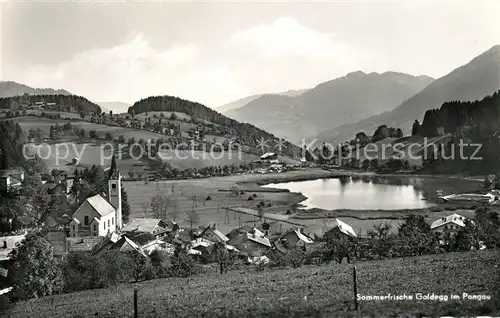 AK / Ansichtskarte Goldegg Panorama Kirche Goldegg