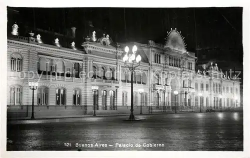 AK / Ansichtskarte Buenos_Aires Palacio de Gobierno Nacht Buenos Aires