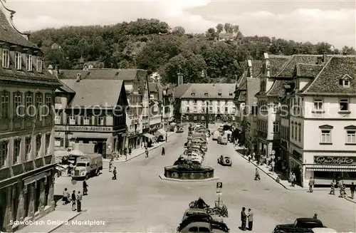 AK / Ansichtskarte Schwaebisch_Gmuend Marktplatz Schwaebisch Gmuend