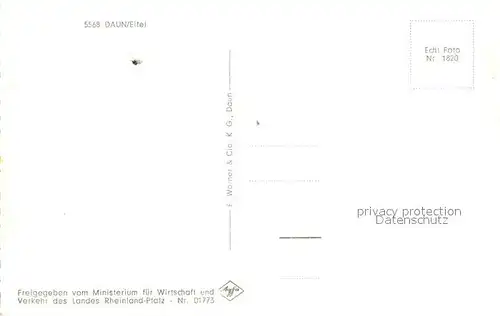 AK / Ansichtskarte Daun_Eifel Fliegeraufnahme Daun_Eifel