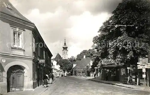 AK / Ansichtskarte Grinzing_Wien Stadtansicht Kirchturm Grinzing Wien