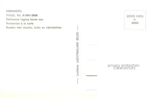 AK / Ansichtskarte Delfzijl Fliegeraufnahme Eemshotel Delfzijl