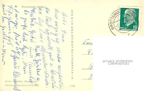 AK / Ansichtskarte Brotterode Panorama Brotterode