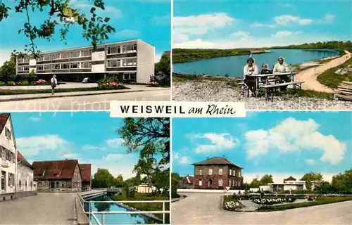 AK / Ansichtskarte Weisweil_Klettgau Stadtpark Rhein Stadtansichten Weisweil_Klettgau