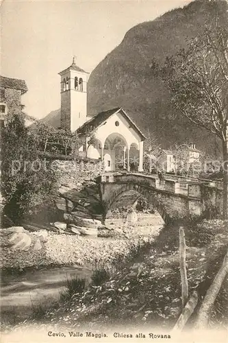 AK / Ansichtskarte Cevio Valle Maggia Chiesa alla Rovana  Cevio
