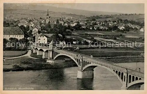 AK / Ansichtskarte Schweich_Mosel Moselbruecke Schweich Mosel