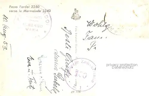 AK / Ansichtskarte Passo_Pardoi Marmolada Panorama Passo Pardoi