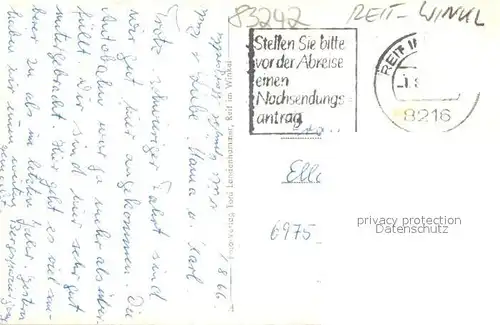 AK / Ansichtskarte Reit_Winkl Kaufhaus Reit_Winkl