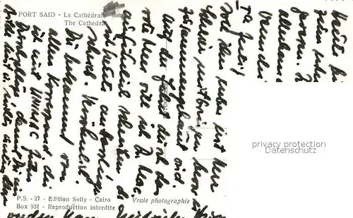 AK / Ansichtskarte Port_Said Cathedrale  Port_Said