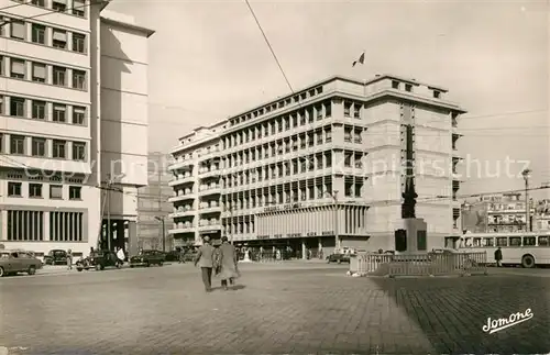 AK / Ansichtskarte Alger_Algerien La Nouvelle Poste Alger Bourse Monument Compagnons 8 Novembre 1942 Alger Algerien