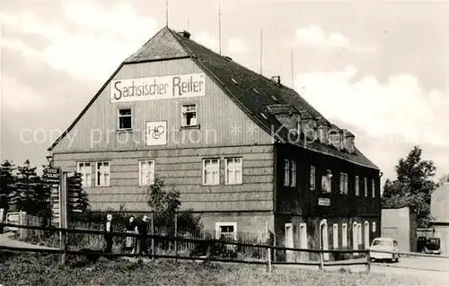 AK / Ansichtskarte Georgenfeld HOG Saechsicher Reiter Restaurant Georgenfeld