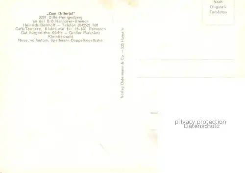 AK / Ansichtskarte Heiligenberg_Baden Dille Gasthaus Zim Dillertal Heiligenberg_Baden