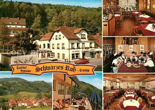 AK / Ansichtskarte Goldmuehl_Fichtelgebirge Gasthaus Pension Schwarzes Ross Grampp Goldmuehl Fichtelgebirge