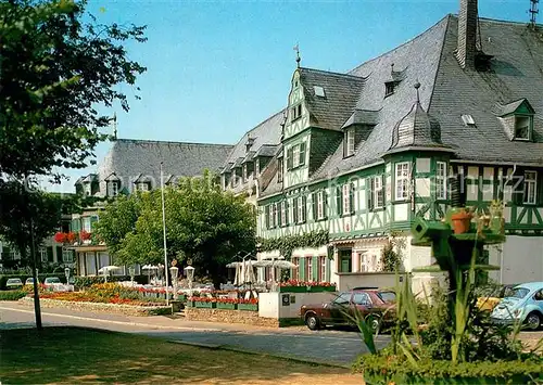 AK / Ansichtskarte Oestrich Winkel Romantik Hotel Schwan Fachwerk Oestrich Winkel