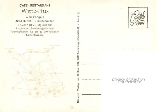 AK / Ansichtskarte Huenxe Cafe Restaurant Witte Hus Huenxe