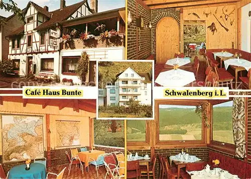 AK / Ansichtskarte Schwalenberg Cafe Haus Bunte Schwalenberg