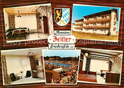 AK / Ansichtskarte Friedenfels Hotel Schloss Schenke Pension Zeitler Haus Elisabeth Friedenfels