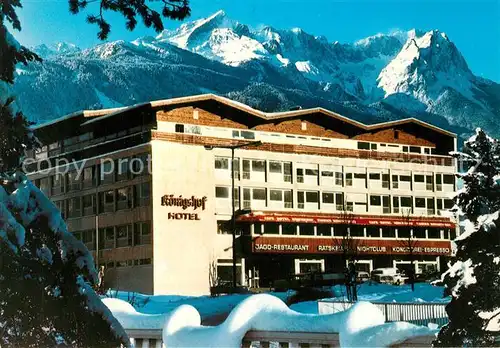 AK / Ansichtskarte Garmisch Partenkirchen Hotel Koenigshof Garmisch Partenkirchen