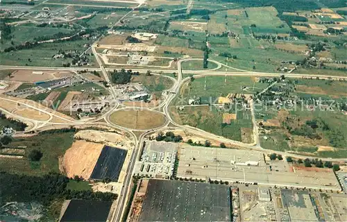 AK / Ansichtskarte Autobahn New York State Thruway Aerial View Syracuse Interchange  