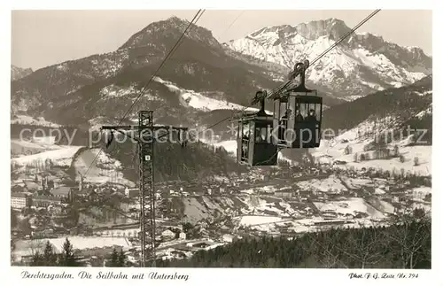 AK / Ansichtskarte Foto_Zeitz_F.G._Nr. 794 Berchtesgaden Seilbahn Untersberg  Foto_Zeitz_F.G._Nr.