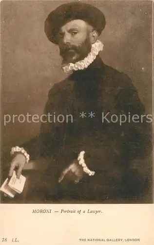 AK / Ansichtskarte Kuenstlerkarte Moroni Portrait of a Lawyer  