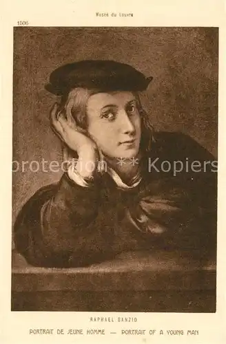 AK / Ansichtskarte Kuenstlerkarte Raphael Sanzio Jeune Homme  