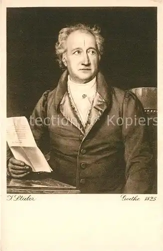 AK / Ansichtskarte Goethe_Johann_Wolfgang_von Kuenstlerkarte J. Stieler  