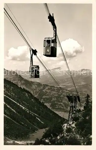 AK / Ansichtskarte Seilbahn Nebelhorn Oberstdorf  Seilbahn