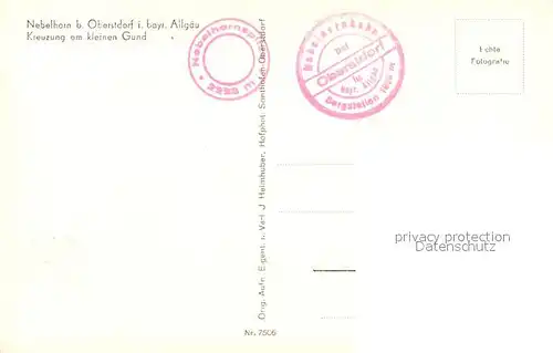 AK / Ansichtskarte Seilbahn Nebelhorn Oberstdorf  Seilbahn