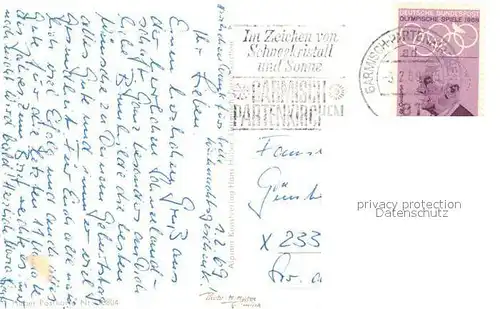 AK / Ansichtskarte Garmisch Partenkirchen Kreuzeck Kreuzalm mit Alpspitze Garmisch Partenkirchen