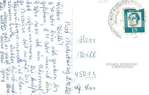 AK / Ansichtskarte Niederbreisig Thermalhallenbad im Heilbaederhaus Geiersprudel Niederbreisig