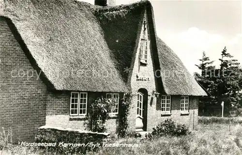 AK / Ansichtskarte Kampen_Sylt Friesenhaus Kampen Sylt