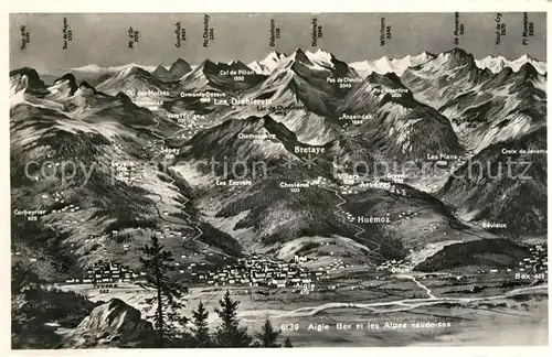 AK / Ansichtskarte Aigle_VD Bex et les Alpes vaudoises Aigle_VD
