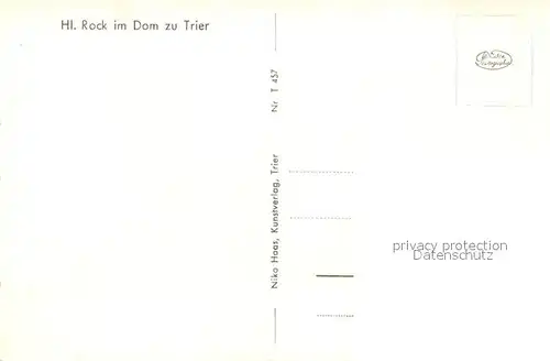 AK / Ansichtskarte Trier Hl Rock im Dom Trier