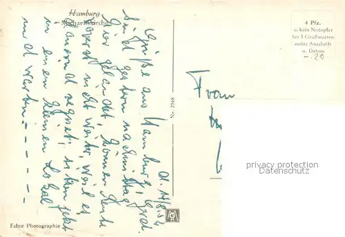 AK / Ansichtskarte Hamburg Michaelskirche Hamburg