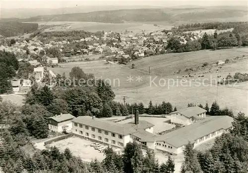 AK / Ansichtskarte Frankenhain_Thueringen Ferienheim des VEB Braunkohlenkombinat Geiseltal Fliegeraufnahme Frankenhain Thueringen