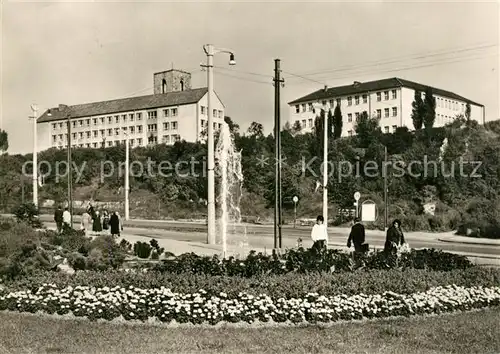 AK / Ansichtskarte Nordhausen_Thueringen Rautenstrasse mit Petersberg Nordhausen Thueringen