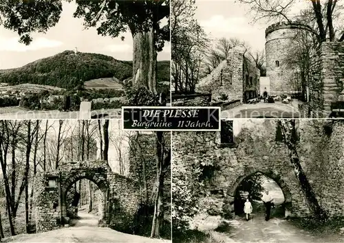 AK / Ansichtskarte Goettingen_Niedersachsen Burgruine Plesse Steintor Goettingen Niedersachsen